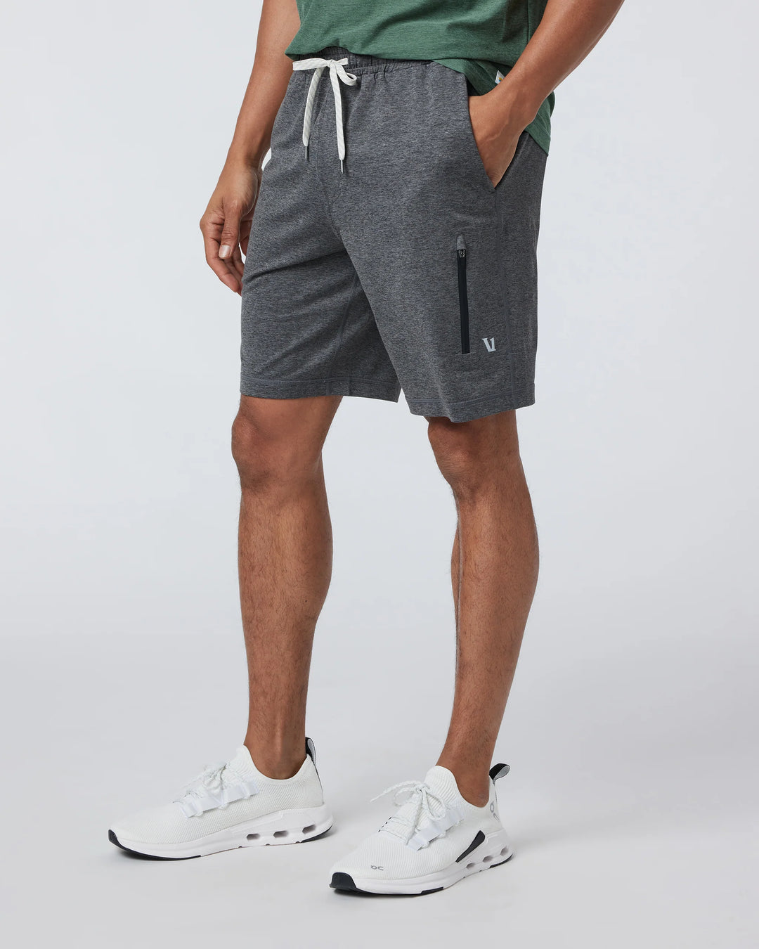 Vuori Men's Sunday Performance Short 8" - Charcoal Heather - Sun Diego Boardshop