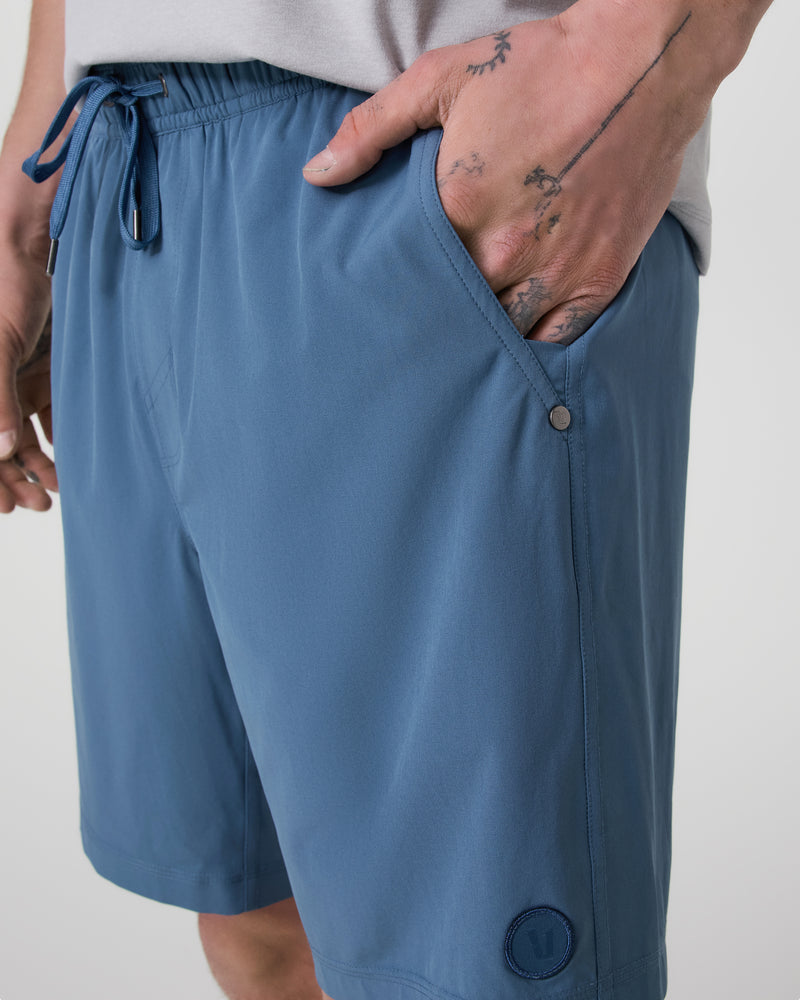 Vuori Kore Short Lined 7" - Pool Blue Tonal - Sun Diego Boardshop