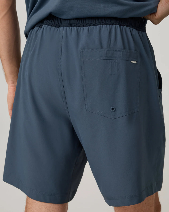 Vuori Men's Kore Short Lined 7" - Bay Blue/Ink