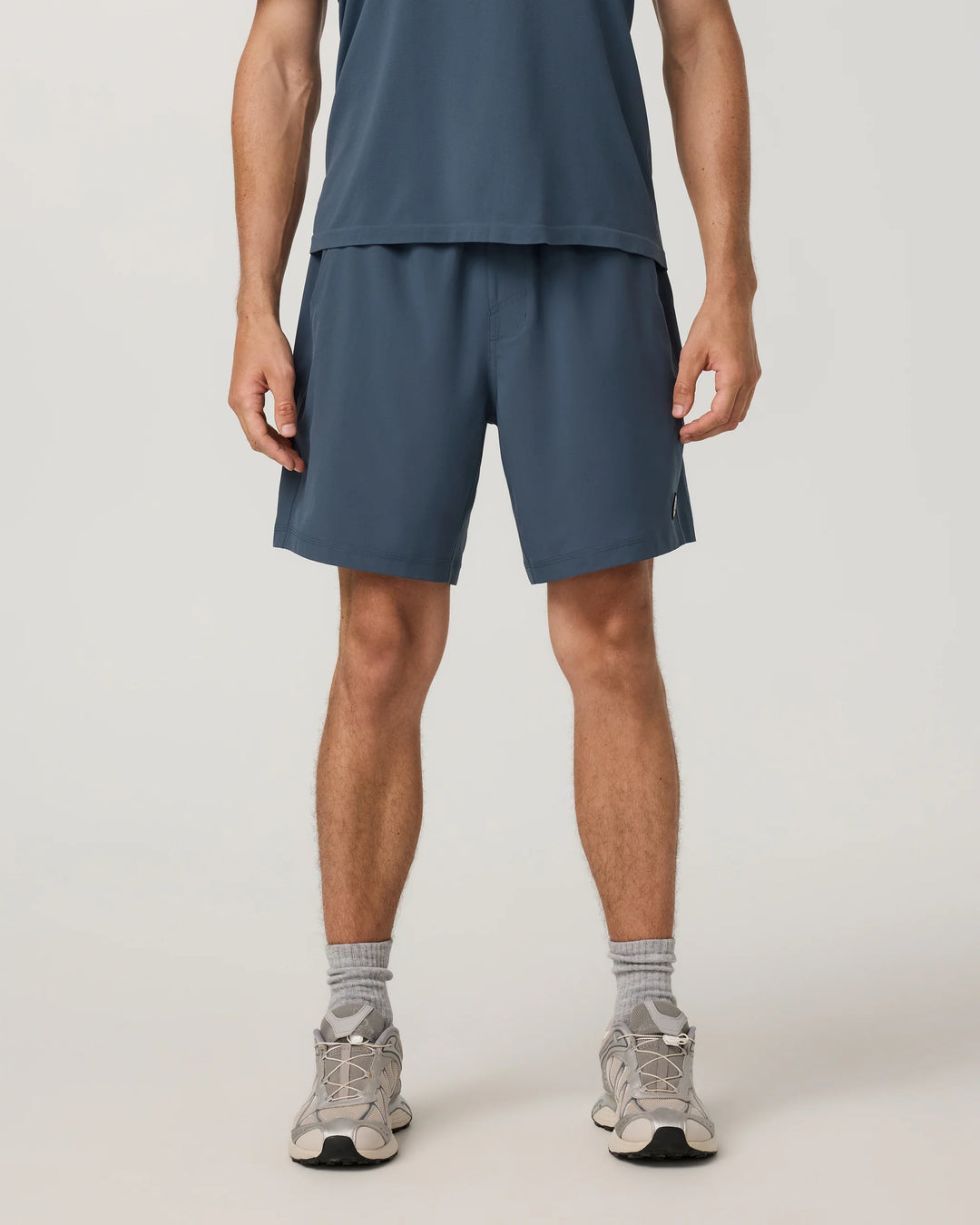 Vuori Men's Kore Short Lined 7" - Bay Blue/Ink