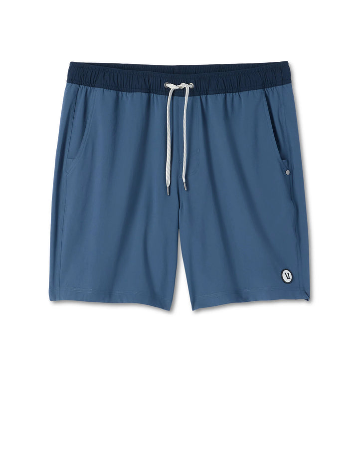 Vuori Men's Kore Short Lined 7" - Bay Blue/Ink