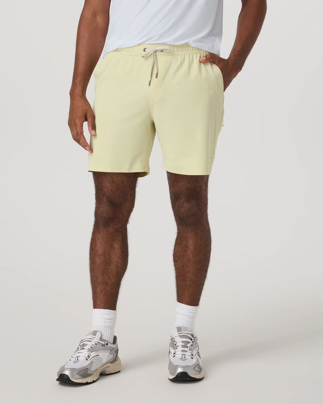Vuori Men's Banks Session Short Unlined 7" - Seed Linen Texture - Sun Diego Boardshop