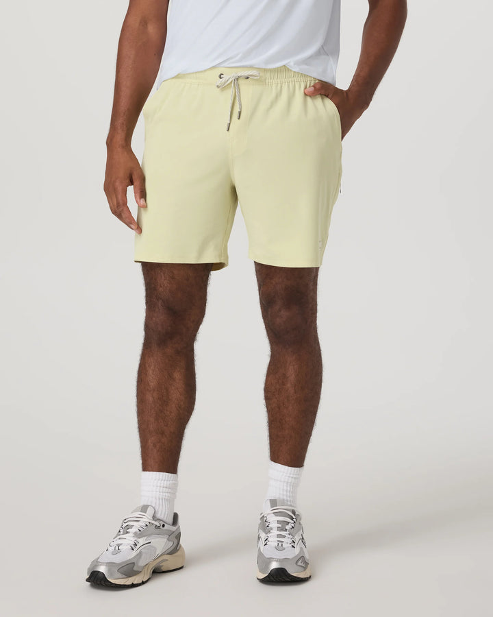 Vuori Men's Banks Session Short Unlined 7" - Seed Linen Texture - Sun Diego Boardshop