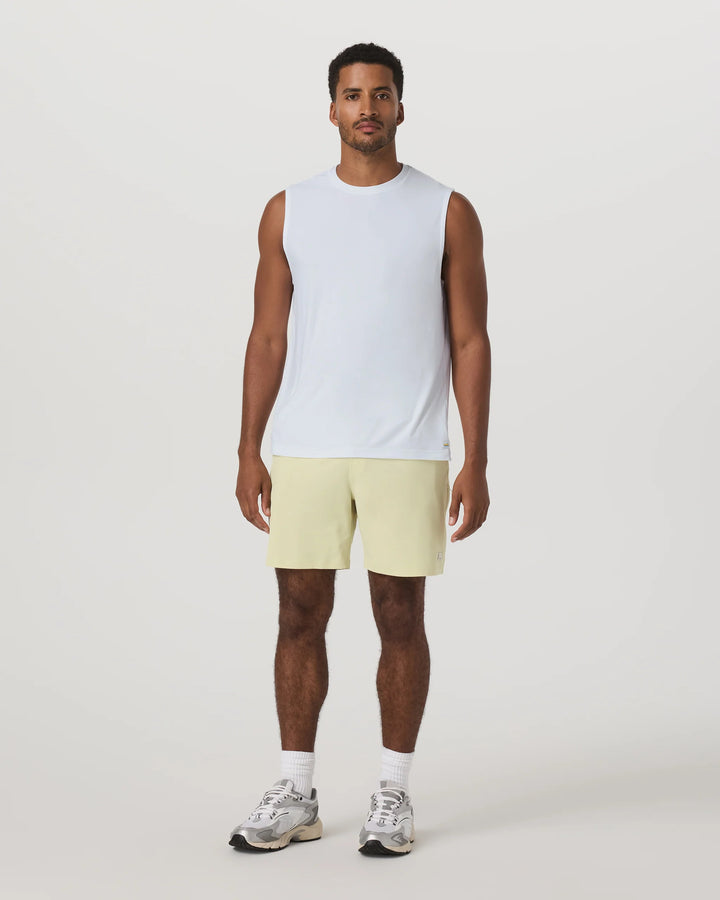 Vuori Men's Banks Session Short Unlined 7" - Seed Linen Texture - Sun Diego Boardshop