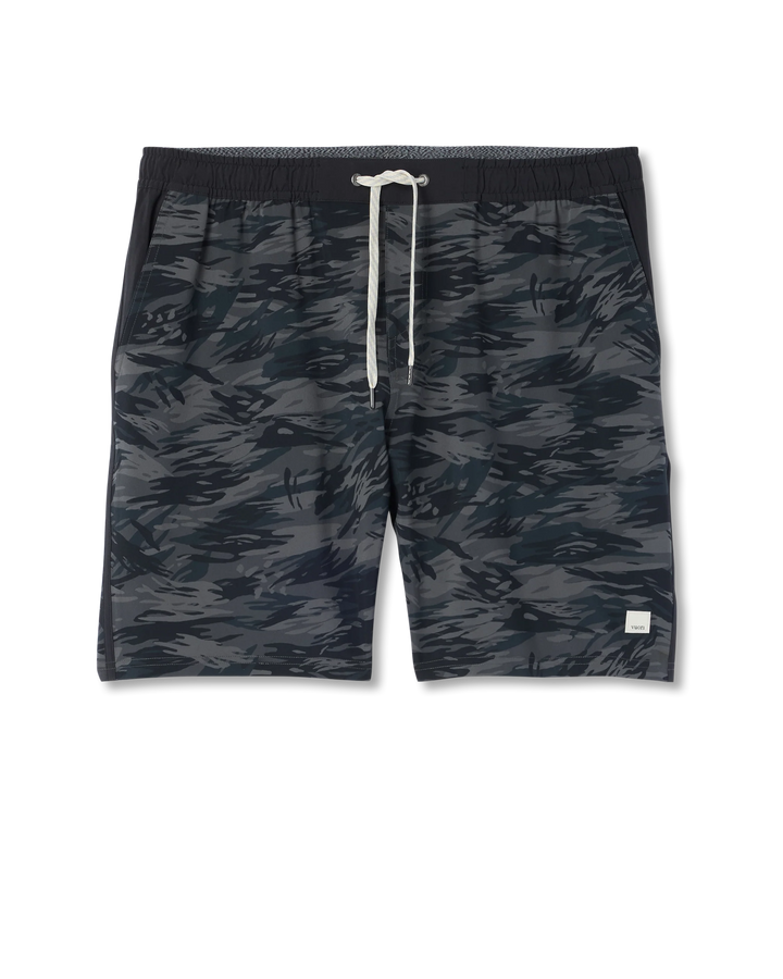 Vuori Men's Banks Session Short Unlined 7" - Black Riptide Camo - Sun Diego Boardshop