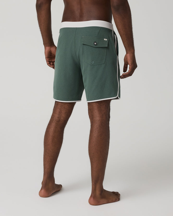 Vuori Men's Cruise Boardshort - Agate Green Linen - Sun Diego Boardshop