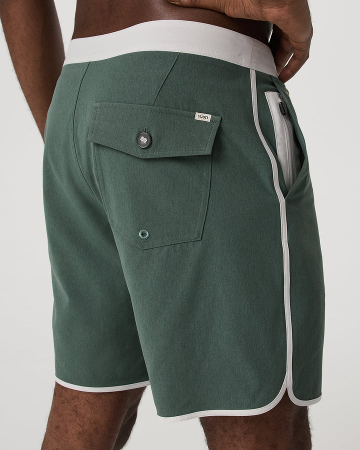 Vuori Men's Cruise Boardshort - Agate Green Linen - Sun Diego Boardshop