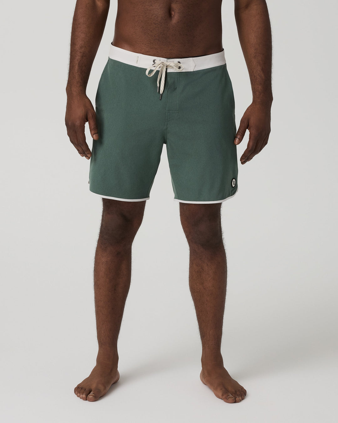 Vuori Men's Cruise Boardshort - Agate Green Linen - Sun Diego Boardshop