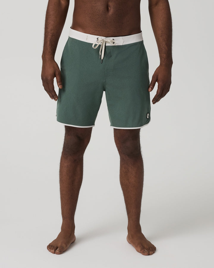 Vuori Men's Cruise Boardshort - Agate Green Linen - Sun Diego Boardshop