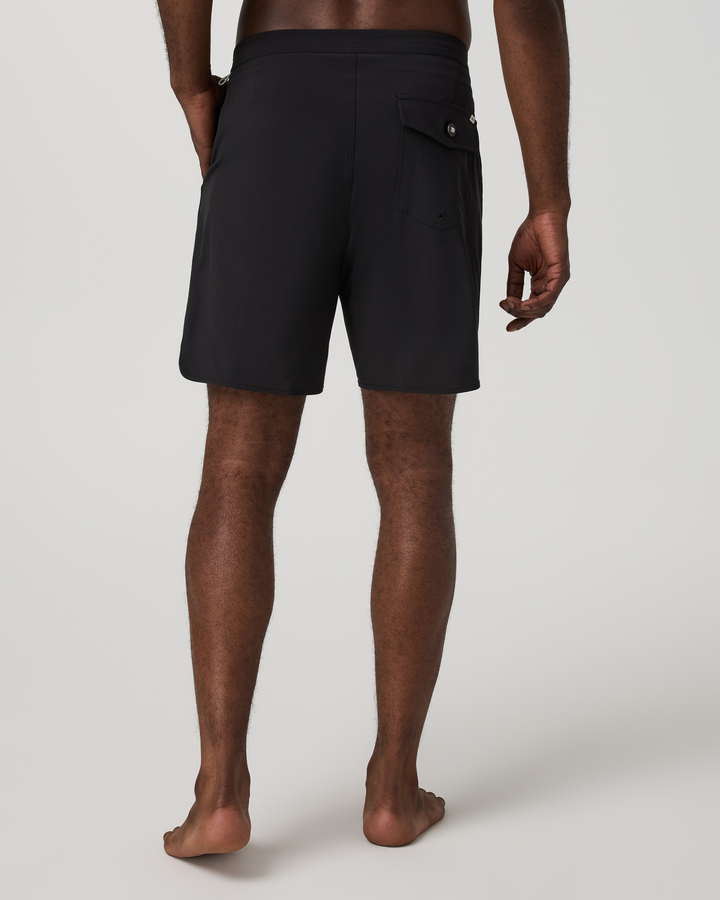 Vuori Men's Cruise Boardshort - Black Solid Waistband - Sun Diego Boardshop