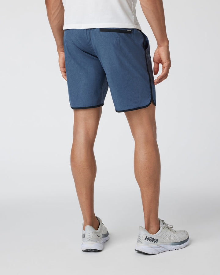 Vuori Banks Short - Azure Linen Texture - Sun Diego Boardshop