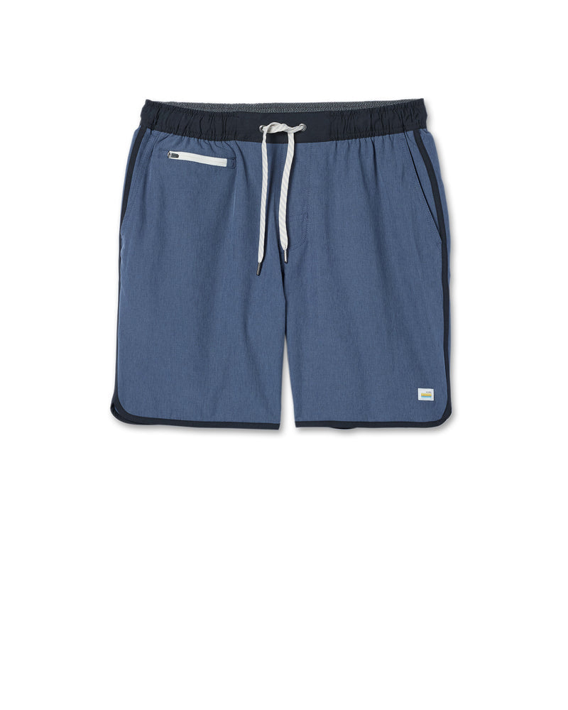 Vuori Banks Short - Azure Linen Texture - Sun Diego Boardshop