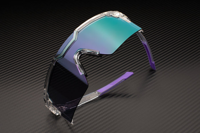 Heat Wave Visual Future Tech Sunglasses- Clear Frame/Ultra Violet - Sun Diego Boardshop