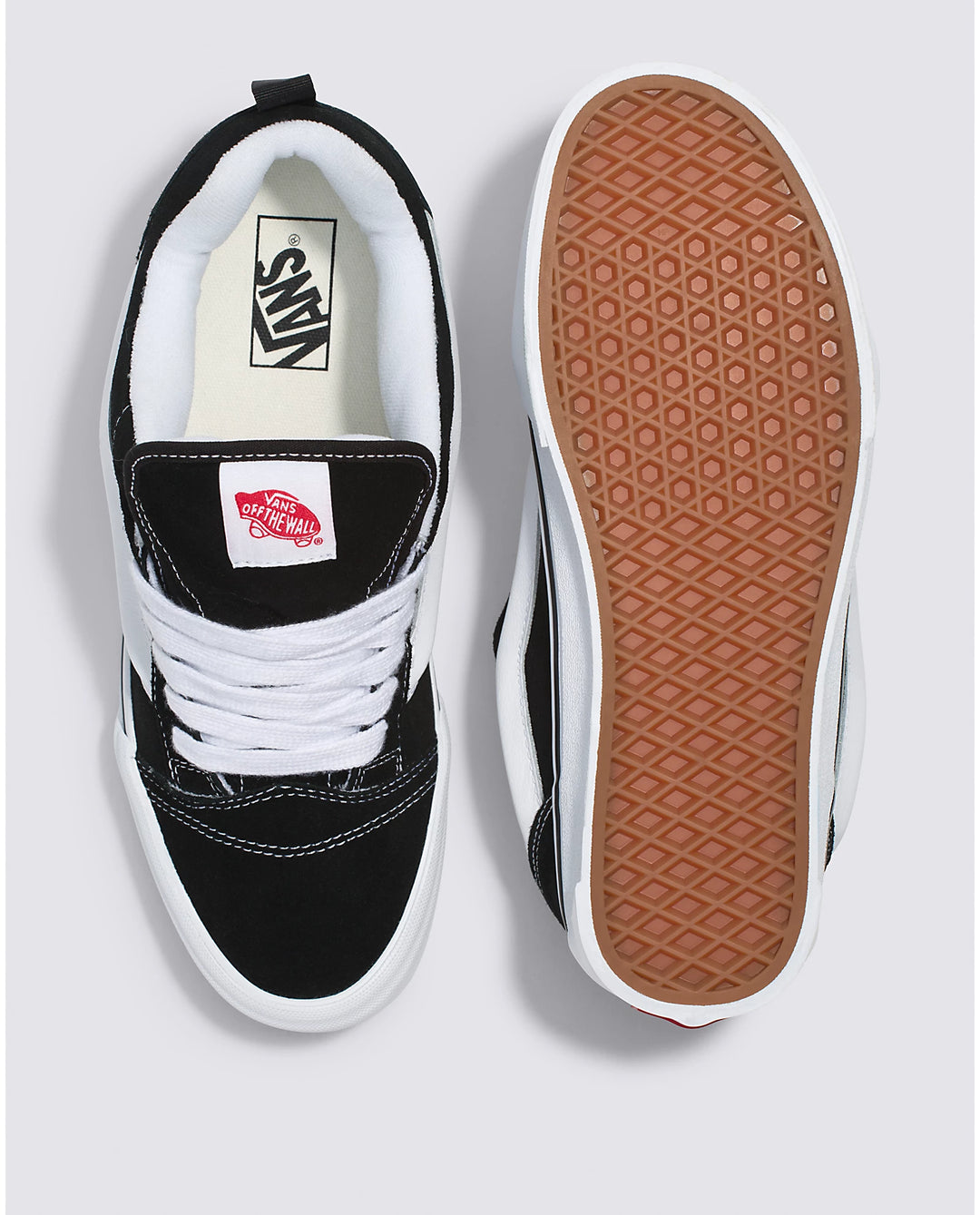 Vans Knu Skool Suede Shoe - BLACK/TRUE WHITE - Sun Diego Boardshop