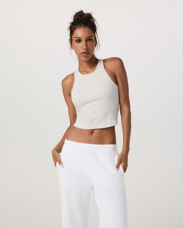 Vuori Pose Plyo Tank - White Heather Grey - Sun Diego Boardshop