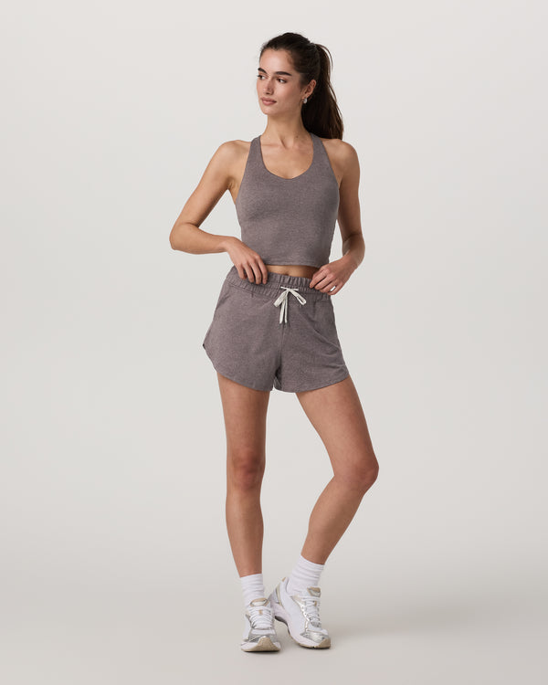 Vuori Halo Performance Crop 2.3 - Huckleberry Heather - Sun Diego Boardshop