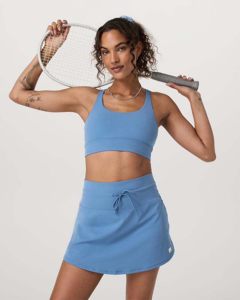 Vuori Girls Yosemite Longline Bra - Light French Blue - Sun Diego Boardshop