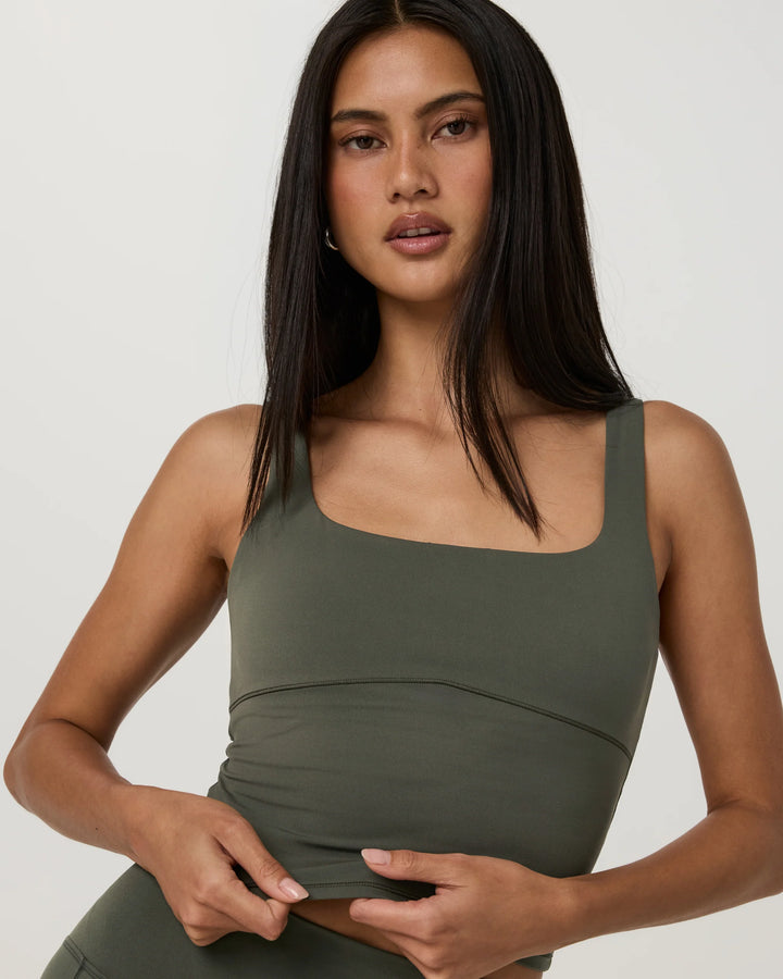Vuori Women's AllTheForm Support Tank - Army - Sun Diego Boardshop