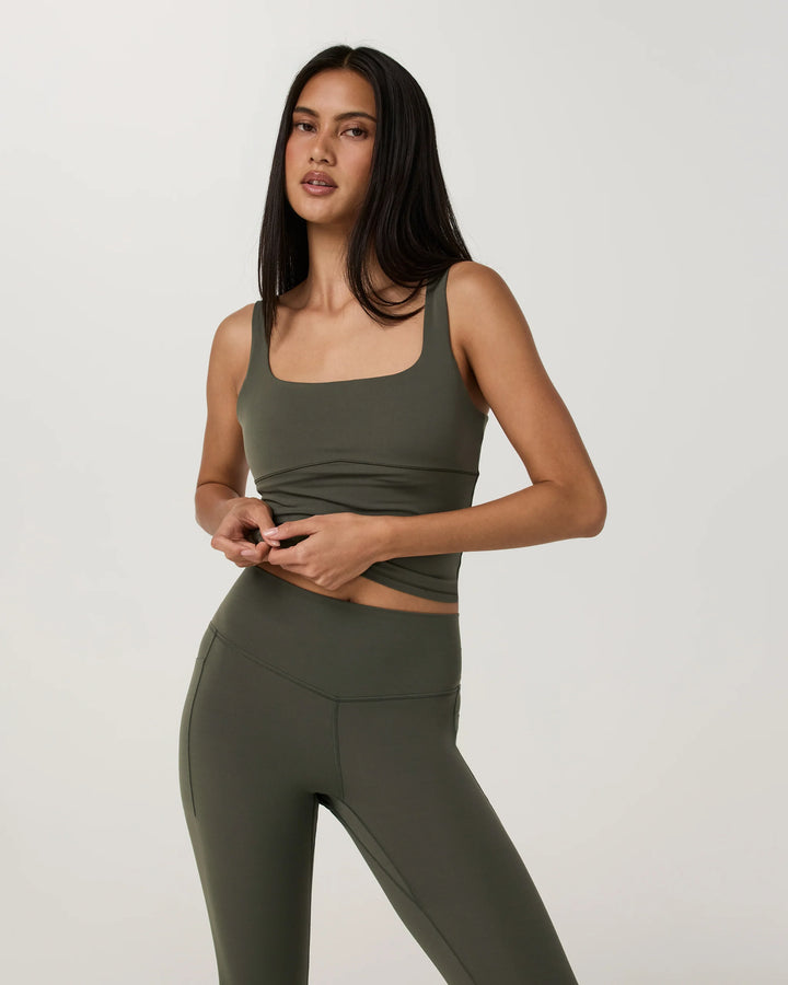 Vuori Women's AllTheForm Support Tank - Army - Sun Diego Boardshop
