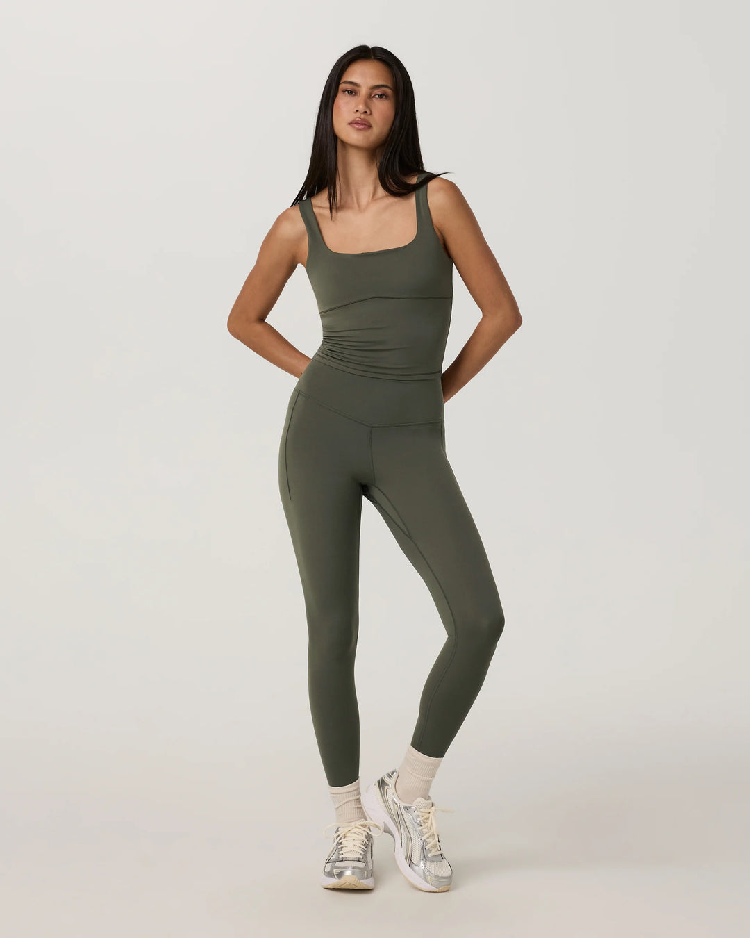 Vuori Women's AllTheForm Support Tank - Army - Sun Diego Boardshop