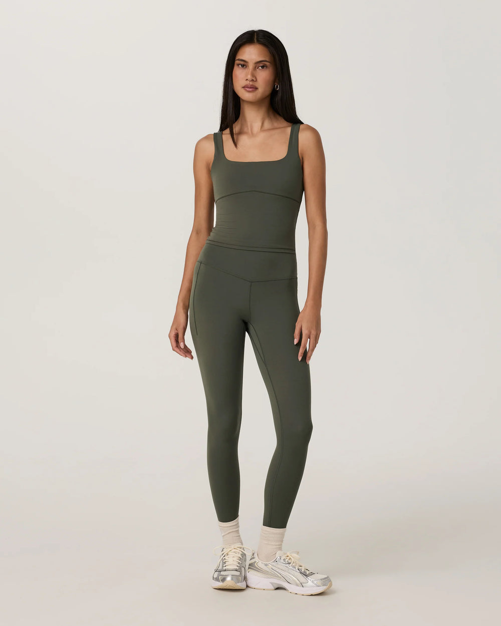 Vuori Women's AllTheForm Support Tank - Army - Sun Diego Boardshop