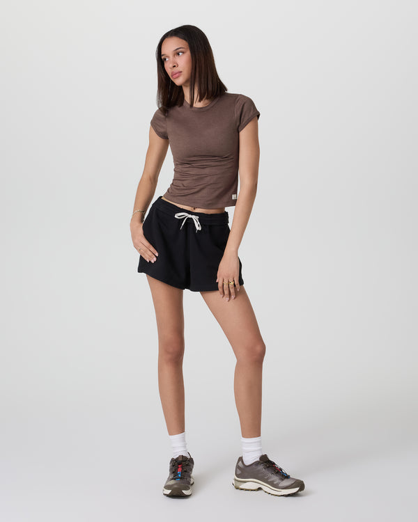 Vuori Halo Baby Tee - Chocolate Milk Heather - Sun Diego Boardshop