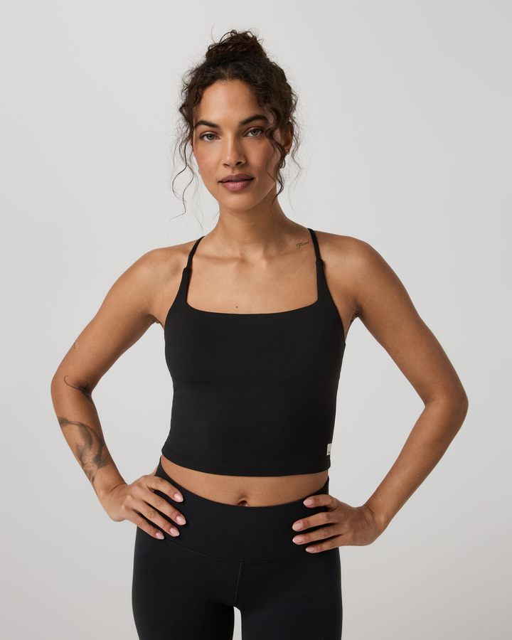 Vuori Women's Allthefeels Strappy Back Tank - Black - Sun Diego Boardshop
