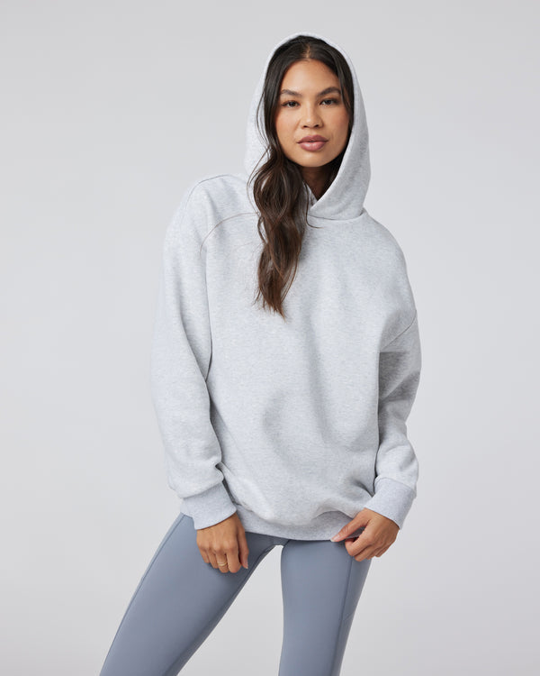 Vuori Restore Oversized Hoodie - Pale Grey Heather