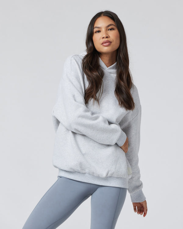 Vuori Restore Oversized Hoodie - Pale Grey Heather