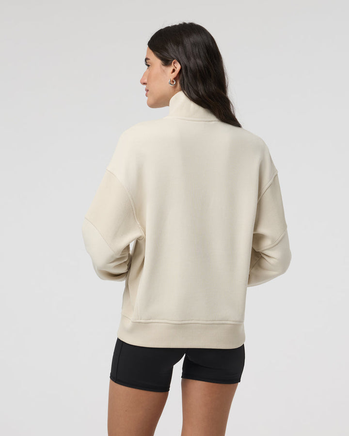 Vuori Sedona Rib Half Zip - BONE - Sun Diego Boardshop