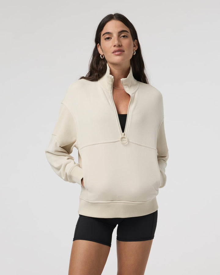 Vuori Sedona Rib Half Zip - BONE - Sun Diego Boardshop