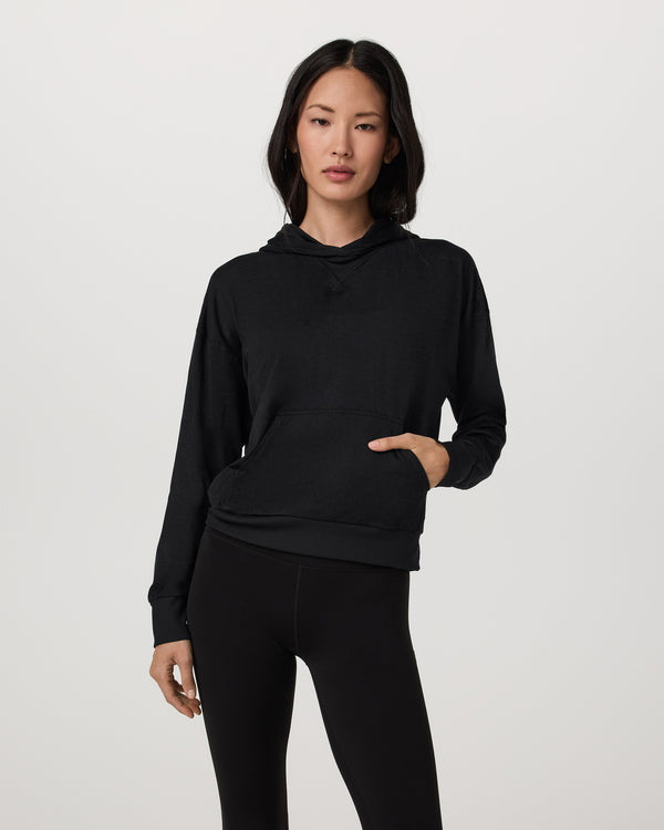Vuori Halo Modern Pullover Hoodie - Black Heather - Sun Diego Boardshop