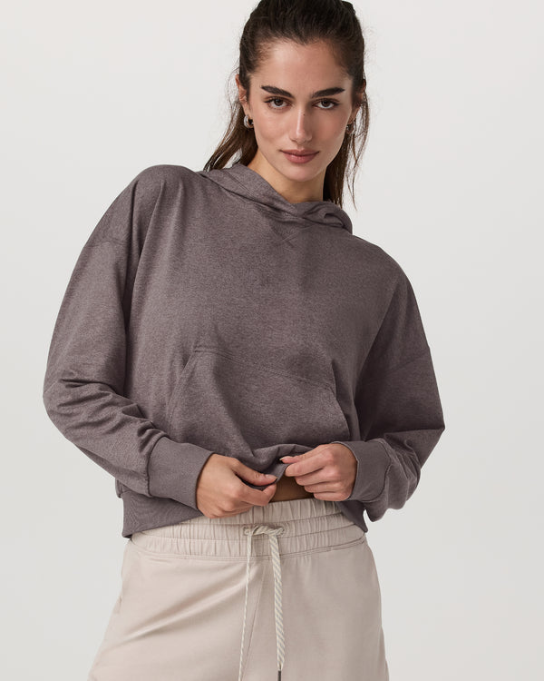 Vuori Halo Modern Pullover Hoodie - Huckleberry Heather | Sun