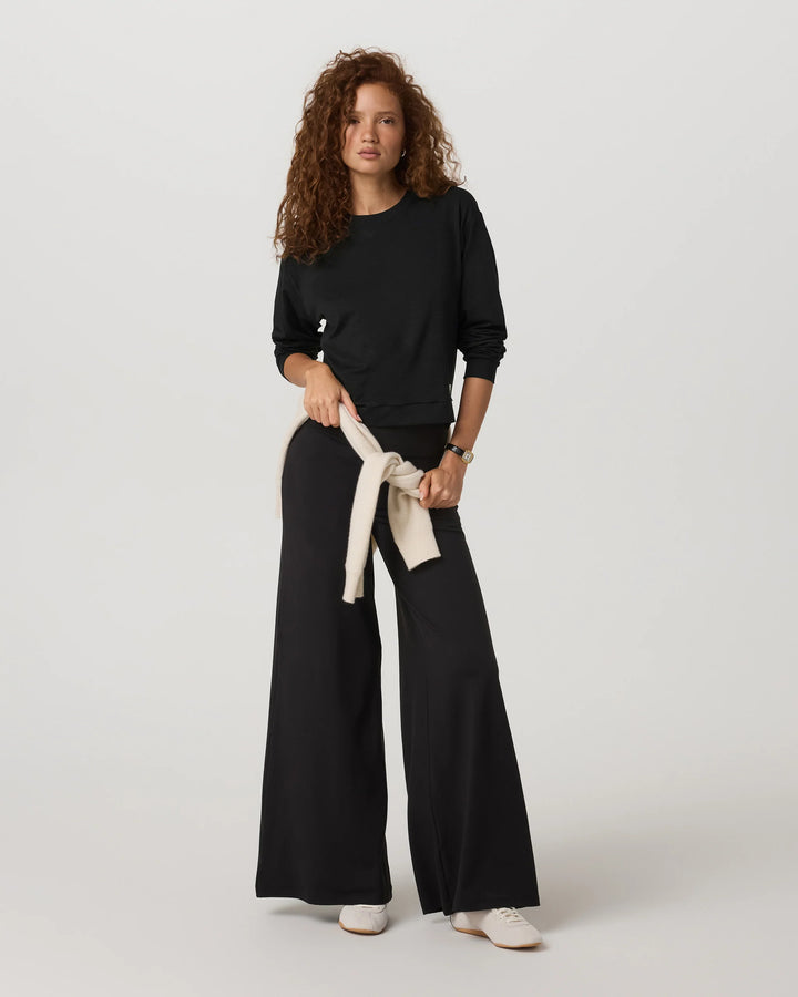 Vuori Women's Halo Modern Crew - Black Heather - Sun Diego Boardshop