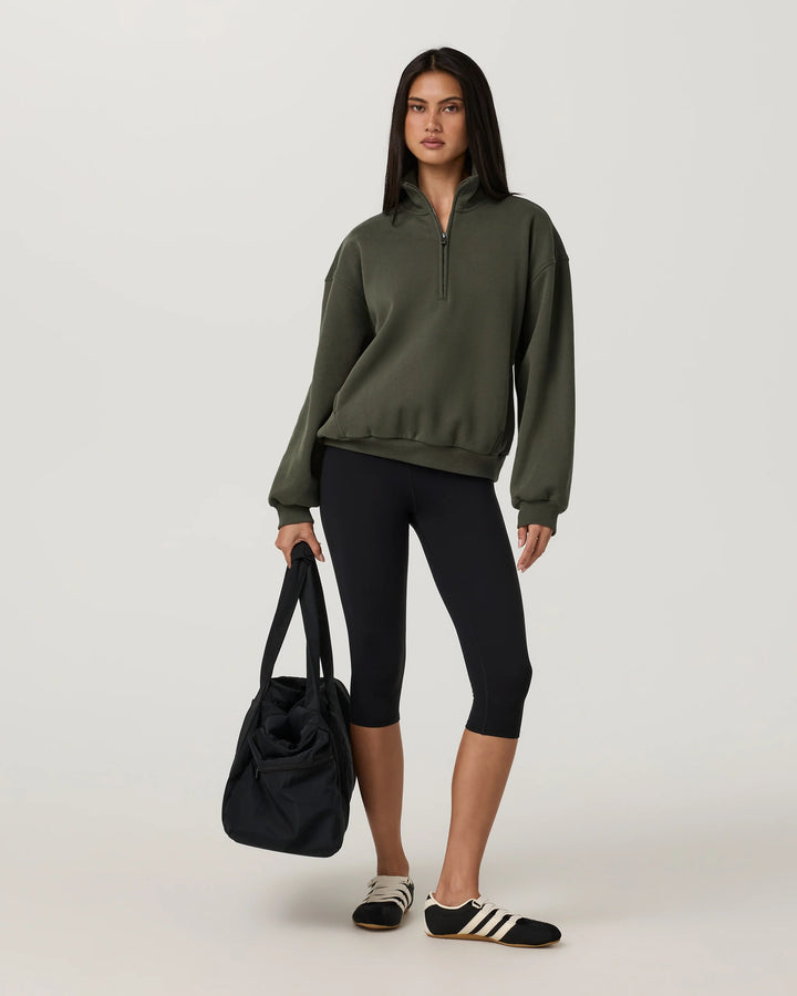 Vuori Women's Restore Oversized Half Zip - Army - Sun Diego Boardshop