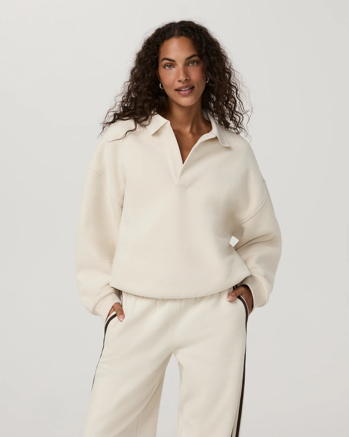 Vuori Women's Restore Rugby Pullover - Bone - Sun Diego Boardshop