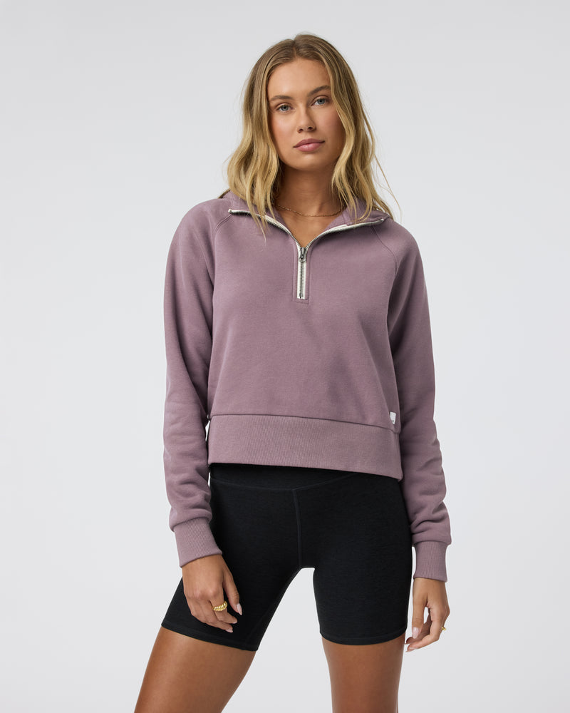 Vuori Restore Half Zip Hoodie - ELDERBERRY - Sun Diego Boardshop