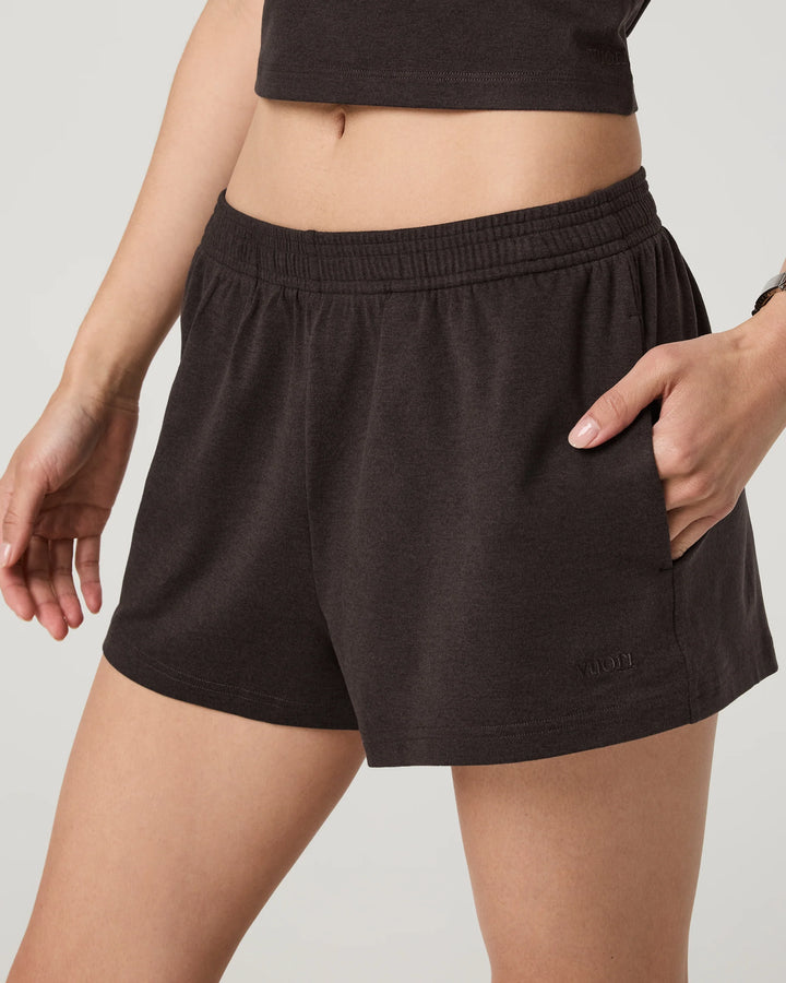 Vuori Women's Halo Short - Java Heather - Sun Diego Boardshop