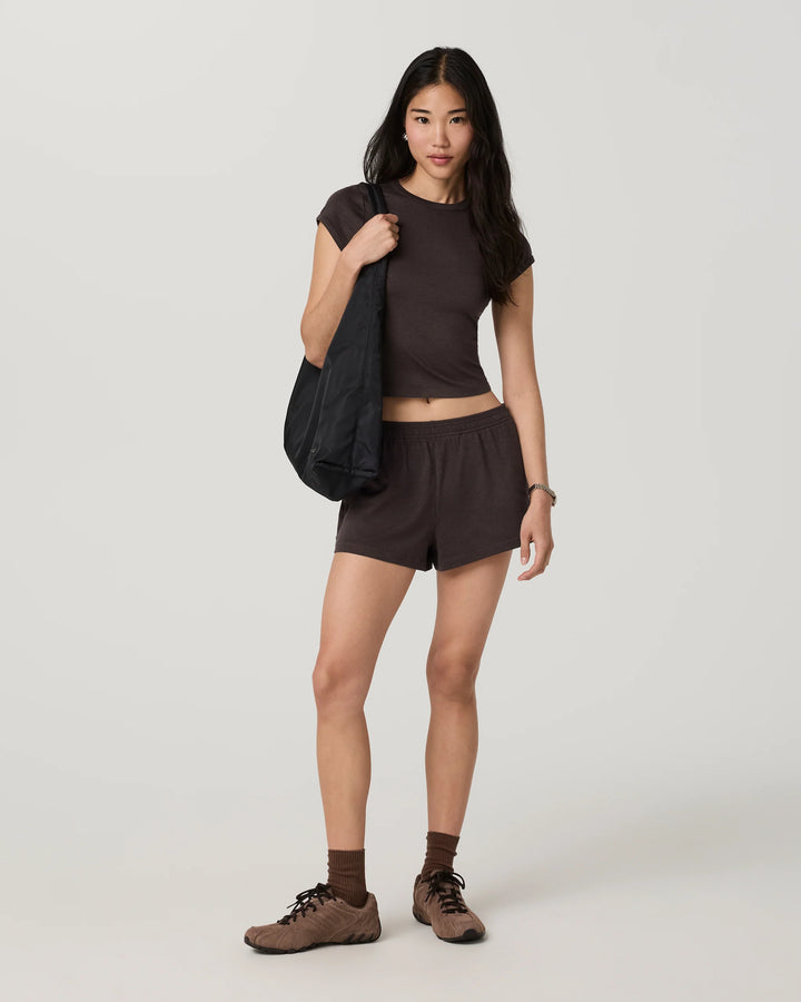 Vuori Women's Halo Short - Java Heather - Sun Diego Boardshop