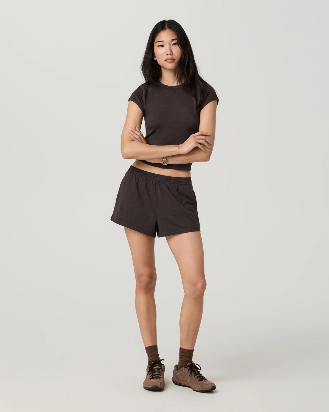 Vuori Women's Halo Short - Java Heather - Sun Diego Boardshop