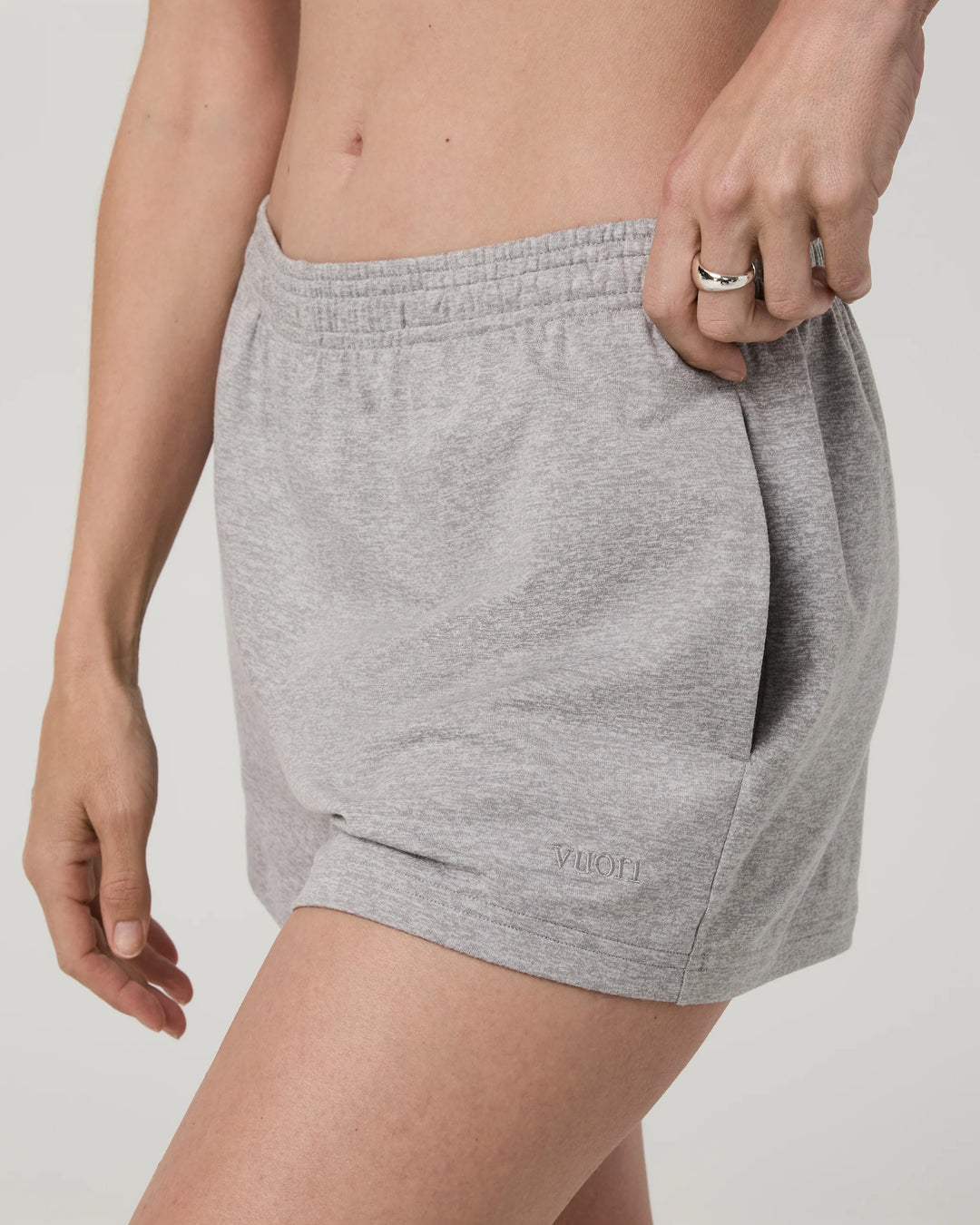 Vuori Women's Halo Short - Pale Grey Heather - Sun Diego Boardshop