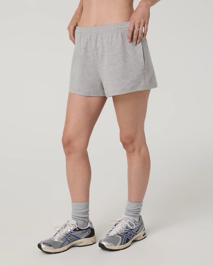 Vuori Women's Halo Short - Pale Grey Heather - Sun Diego Boardshop