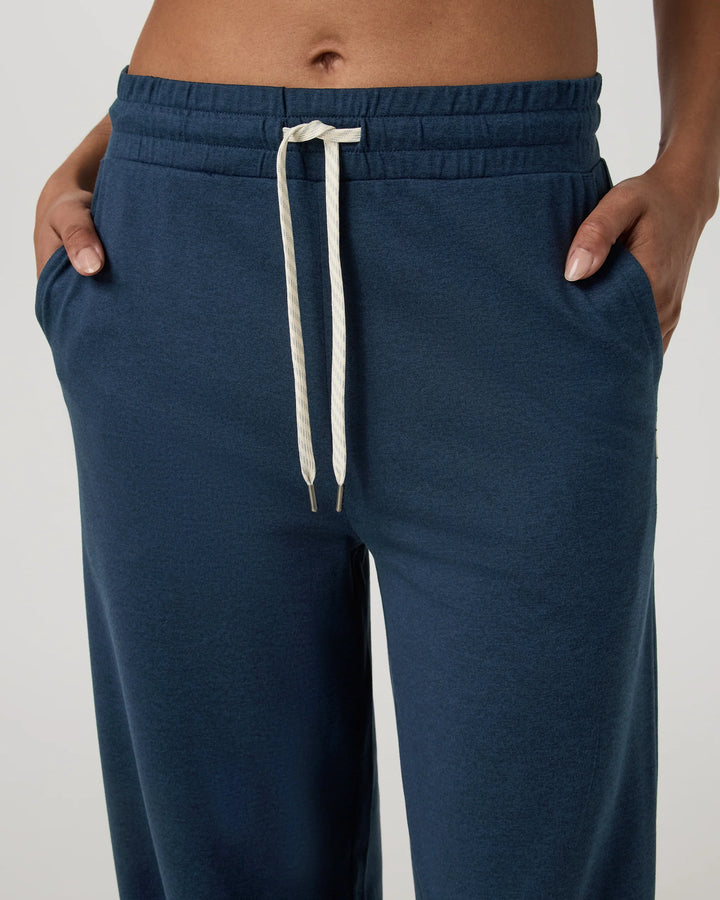 Vuori Women's Halo Essential Wideleg Pant - Blue Coast Heather - Sun Diego Boardshop
