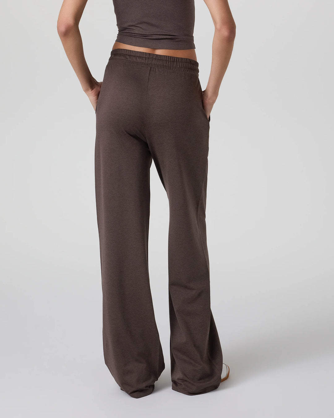 Vuori Women's Halo Essential Wideleg Pant - Java Heather - Sun Diego Boardshop
