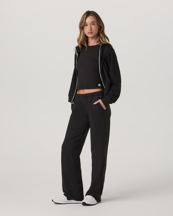 Vuori Halo Modern Straight Leg Pant - Solid Black - Sun Diego Boardshop