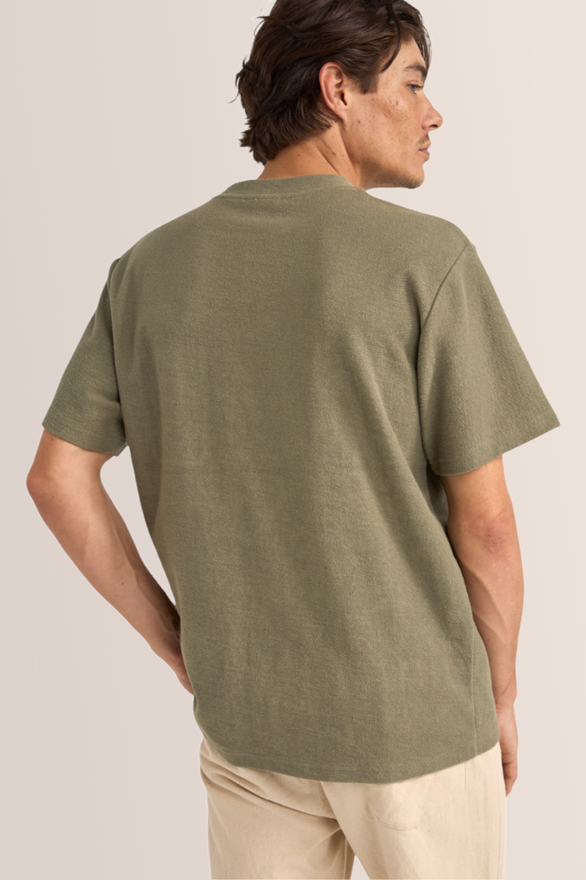 Rhythm Vintage Terry SS Knit T-Shirt - SAGE - Sun Diego Boardshop