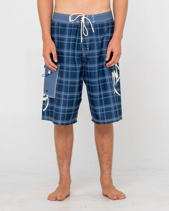Rusty Men's Hoodus 24" Baggy Boardshort - Navy Blue