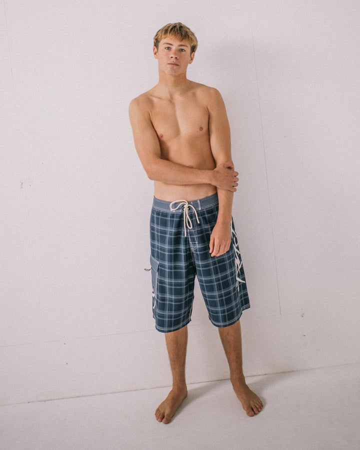 Rusty Men's Hoodus 24" Baggy Boardshort - Navy Blue