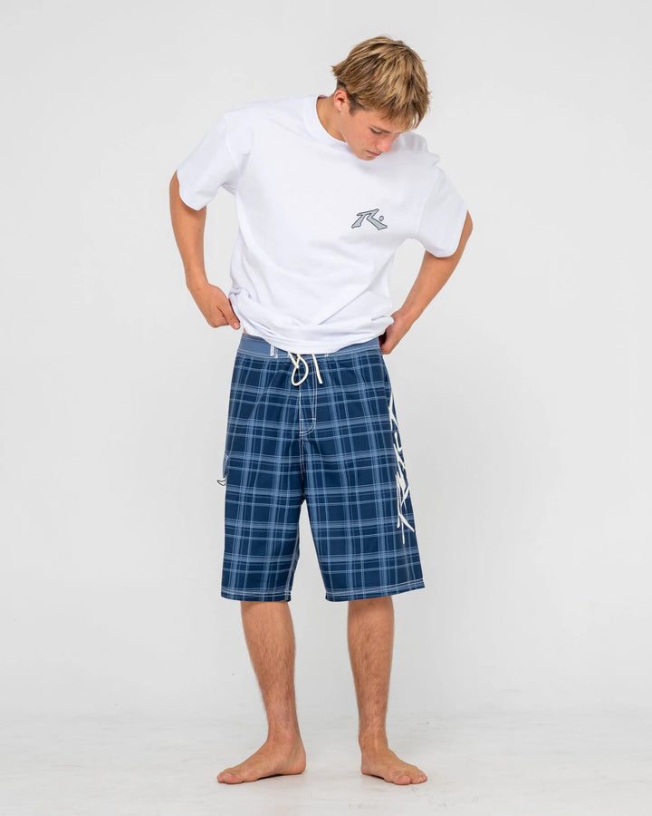 Rusty Men's Hoodus 24" Baggy Boardshort - Navy Blue
