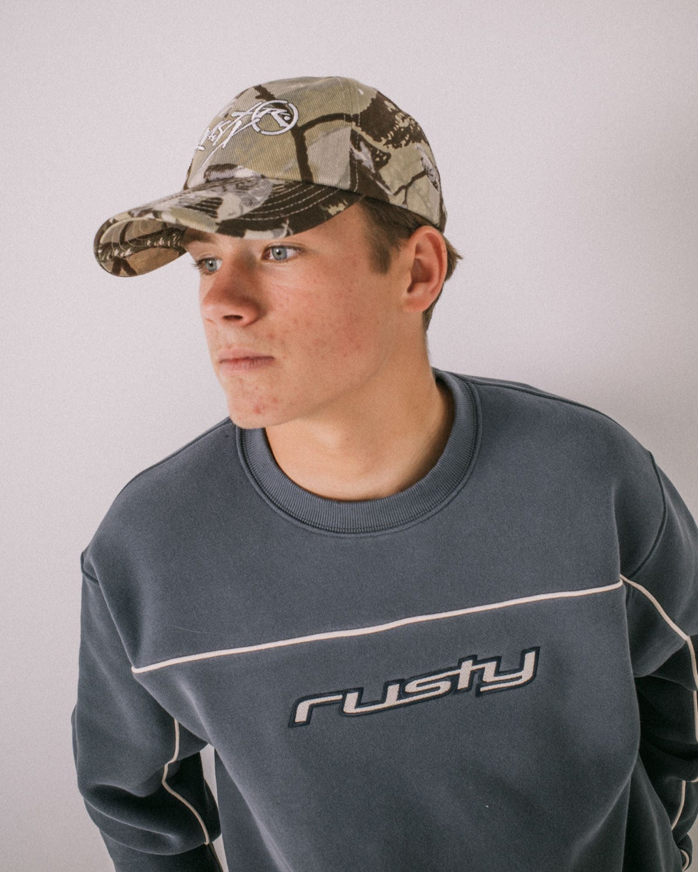 Rusty Men's Rambo Camo Dad Cap - Grey Camo - Sun Diego Boardshop